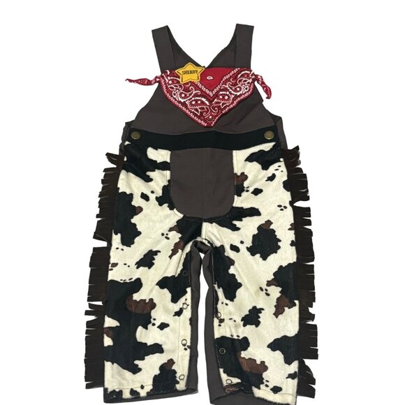 Gymboree Other - Gymboree Sheriff / Cowboy Halloween Costume Unisex One Piece Old West 18-24M